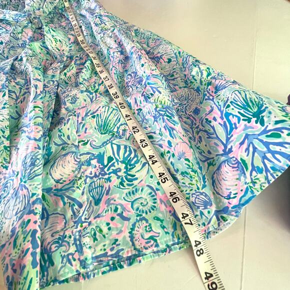 Lilly Pulitzer NEW Tamie Off The Shoulder Dress SZ XL Surf Blue Soleil It on Me - Picture 13 of 14